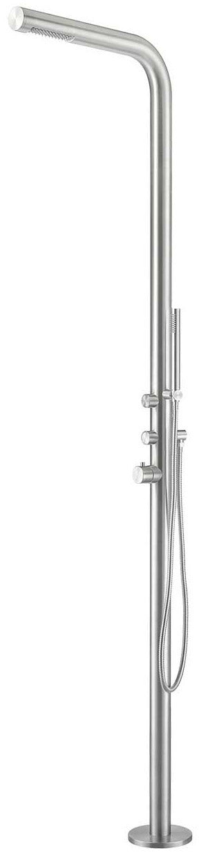 Doccia da Giardino 221x18x56 cm con Doccetta Sined Budoni Inox