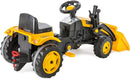 Trattore Ruspa a Pedali per Bambini 125x51x51 cm Giallo