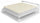 Topper Trapuntato Imbottito con Elastici Panna Varie Misure