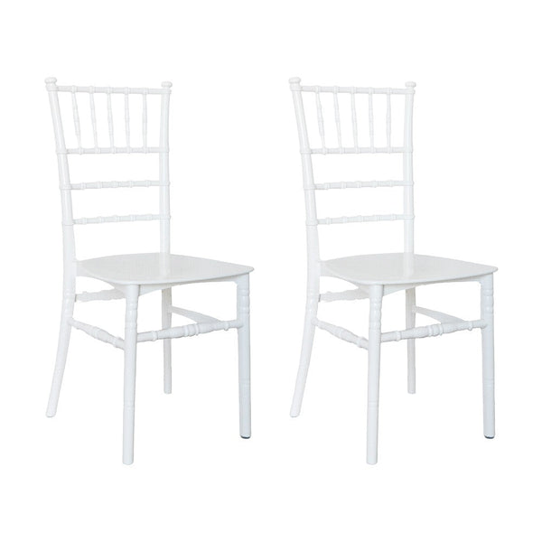 Set 2 Sedie 39x40x91 cm di Chiavari Design Classico Bianche online