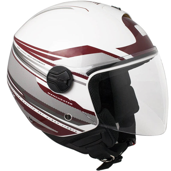 prezzo Casco Jet per Scooter Visiera Lunga CGM Manchester 107X Bianco
