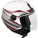 Casco Jet per Scooter Visiera Lunga CGM Manchester 107X Bianco