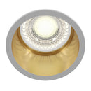 Faretto da incasso Downlight in Alluminio Reif Bianco con Oro