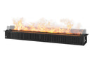 Camino a Vapore Elettrico da Incasso 220x48,5x33 cm Invapo con LED RGB Nero 