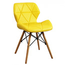 Sedia Annapolis Gialla 41x49x71 h cm in Similpelle Giallo