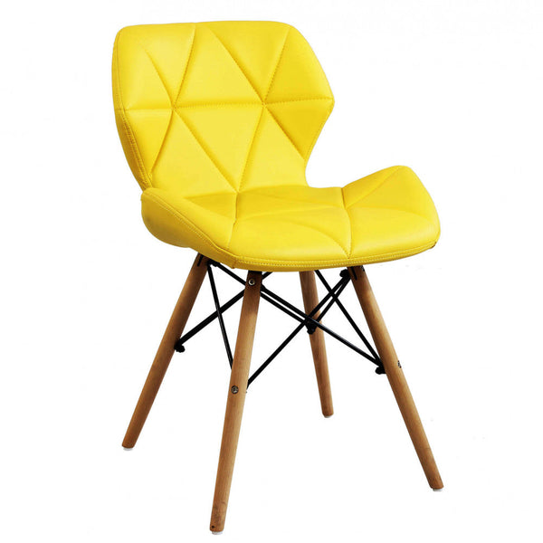 Sedia Annapolis Gialla 41x49x71 h cm in Similpelle Giallo online