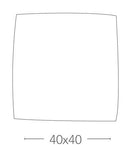 Plafoniera Moderna Pois Arancio Vetro Quadrata Lampada Led 28 watt Luce Naturale