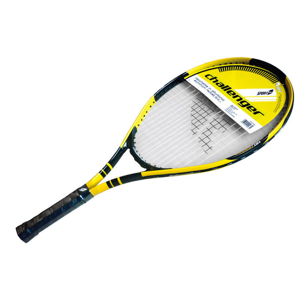 Racchetta da Tennis 64x38x3 cm in Alluminio Nero/Giallo acquista