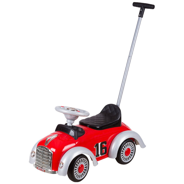 acquista Macchina Vintage a Spinta per Bambini Primi Passi Rossa