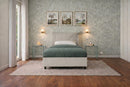 Letto Singolo Contenitore Imbottito Similpelle Tortora BoxMax Testata Soft Varie Misure