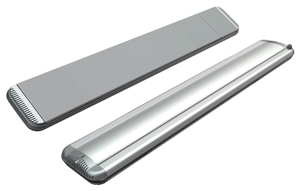 acquista Stufa Elettrica ad Infrarossi 126x20,1x5,8 cm da Soffitto 1500W in Alluminio Dimmerabile Moel Hot-Top Silver