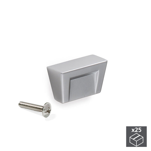 Pomolo per Mobile 41 mm Zama Cromo Opaco 25 Pezzi Emuca sconto