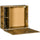 Scrivania Pieghevole con Ripiani 60x20x50 cm in Truciolato e MDF Marrone