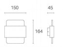 Applique da Esterno a LED 6W+6W 4000K Sovil Bianco