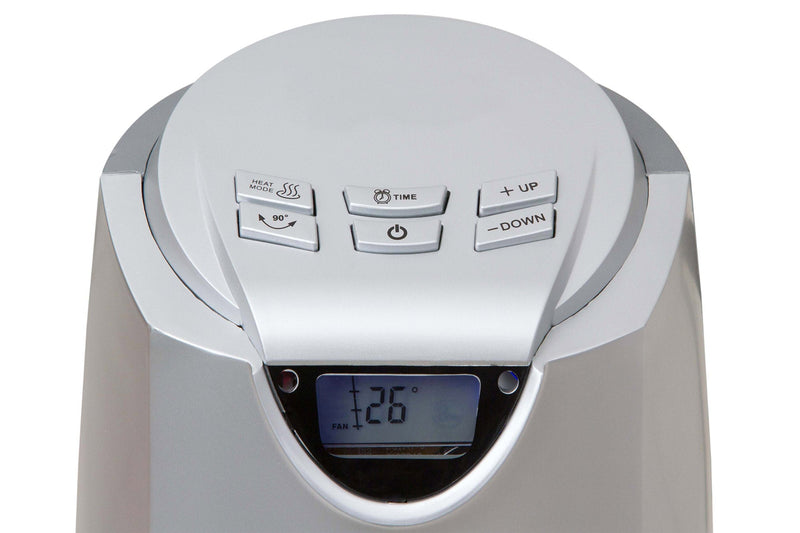 Stufa Elettrica Caldobagno a Colonna 2000W Qlima EFH2520 Silver