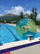 Rullo Acquatico Zorbing 2 Persone 280x240x180 cm Pompa Inclusa in PVC Giallo      