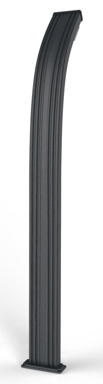 Doccia da Esterno Giardino Miscelatore e Lavapiedi Arkema Spring Fascia Inox Grigio Antracite