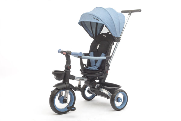 Passeggino Triciclo per Bambini 1-3 Anni Trico Luxury Gold 7 Modalità di Guida Blu online