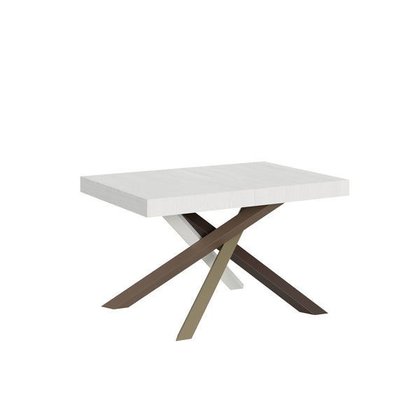 Tavolo Allungabile 130-390x90x77 cm Volantis Bianco Frassino sconto