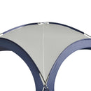 Tenda da Spiaggia Campeggio Pieghevole Protezione UV Bianco e Blu 3.5x3.5x2.3m 
