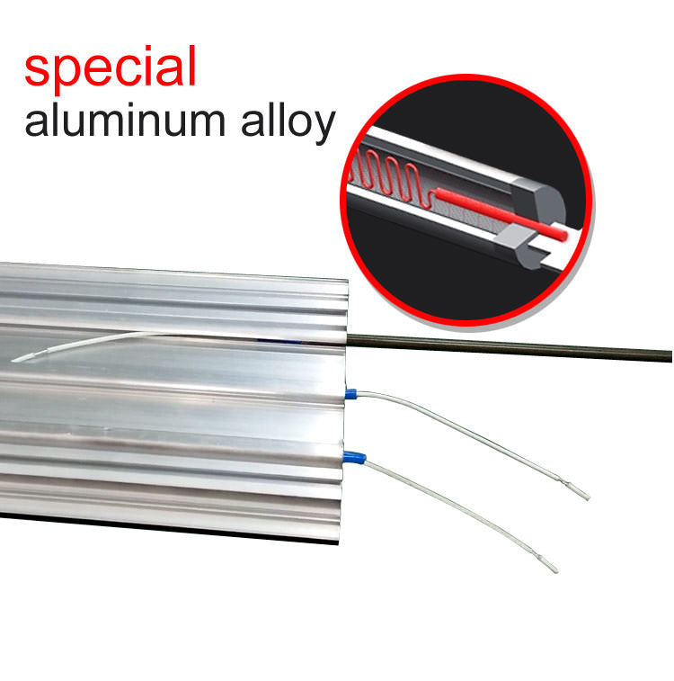 Pannello Radiante Riscaldante Wi-Fi ad Infrarossi 110x18,9x6,7 cm 1800W Sined  Nero