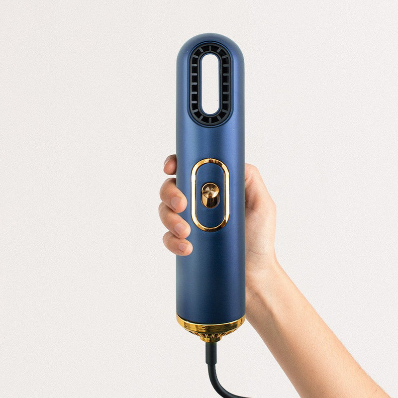 Asciugacapelli Phon Compatto 2000W con Ioni Negativi Blu