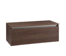 Mobile da Bagno Sospeso e Cassetto Soft Closing per Lavabo in Appoggio in Melaminico 100x45x37cm TFT Ibiza Tabacco Scuro