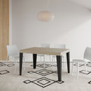  Tavolo Allungabile 120-204x80x77 cm Flame Cashmere Telaio Antracite