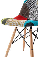 Sedia in Tessuto Patchwork 82x47x52cm TFT Patchy Patchwork