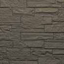 Set 12 Pannelli Decorativi Area 8,6 mq 120x60x2,5 cm Rivestimento Murale Effetto Mattoni in Pietra 3D in PU Grigio Ardesia