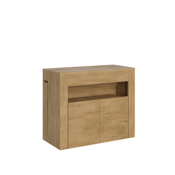 sconto Consolle Tavolo Allungabile 90-302x42x75 cm Evolve Quercia Natura con Panca Inferiore