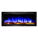 Camino Elettrico da Incasso 43,33x106x14,2 cm Effetto Fiamma 1500W Schubert 42 Nero