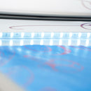 Espositore a Leggio con Piantana 29x47,7x2,3 cm in Alluminio con Led Porta Menù Nera