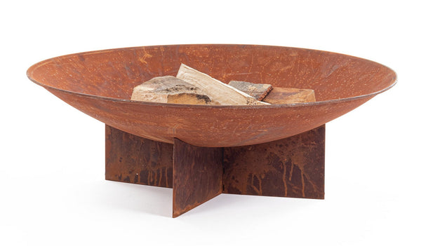 Braciere da Giardino Ø73x24 cm in Acciaio Nebraska Ruggine online