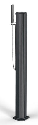 Doccia Solare da Esterno Giardino 20L Miscelatore e Doccetta Mobile Arkema Jolly Go Grigio Antracite