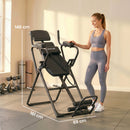Tavolo Inversione 161x69x146 cm con Barre Flessioni Trazioni Tavolo di Inversione in Acciaio Q195 Nero      