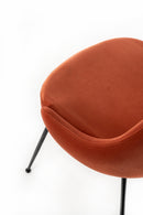 Sedia 48,5x49,5xH80 cm in Microfibra Nandy Ruggine