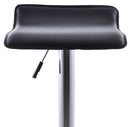 Sgabello con Alzata a Gas e Seduta Girevole in Similpelle Vandi Grigio Scuro