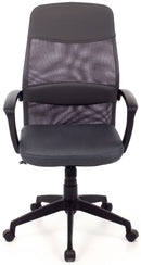 Poltrona da Ufficio Direzionale in Tessuto Network Grigia