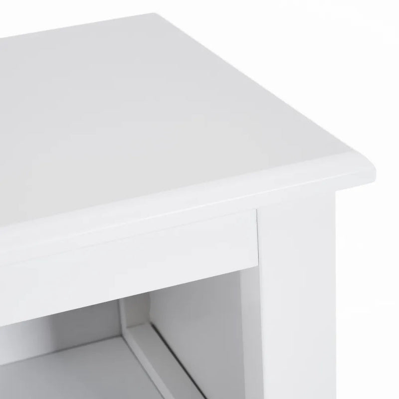 Mobile da bagno a 1 Anta con Griglia Armadio in Legno Colore Bianco 30x28x80H cm