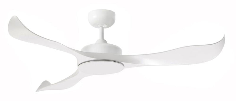 Ventilatore da Soffitto con 3 Pale in Abs Ø132 cm 5 Velocità Martec Scorpion Bianco