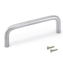 Maniglie per Mobile 8 mm Interasse 96 mm Acciaio Cromo Opaco 20 Pezzi Emuca