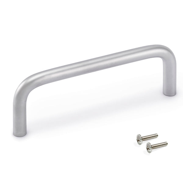 acquista Maniglie per Mobile 8 mm Interasse 128 mm Acciaio Cromo Opaco 20 Pezzi Emuca