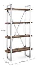 Libreria 90x35x180h cm Stanton 