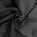 Copripiumino con Sacco e Federe in Tinta Unita Double Face Linea Vera Nero e Fumo