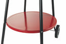 Barbecue a Carbone Carbonella Tondo Ø50 cm con Ruote Soriani Sun-day Rosso