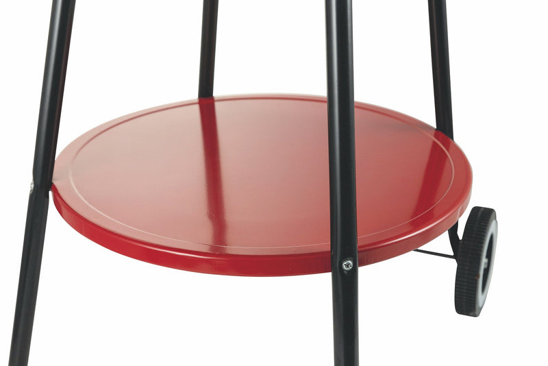 Barbecue a Carbone Carbonella Tondo Ø50 cm con Ruote Soriani Sun-day Rosso