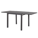 Tavolo Allungabile Hawaii 90/180x90x75 h cm in Alluminio Taupe