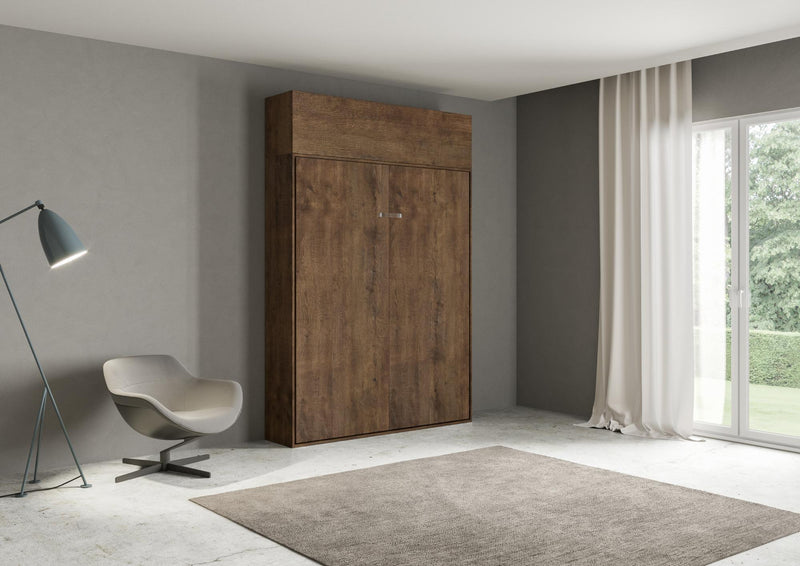 Letto 1 Piazza e Mezzo a Scomparsa Salvaspazio Kentaro H250 cm Marrone