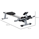 Vogatore 12 Resistenze 160x61x50 cm con Monitor in Alluminio e Acciaio